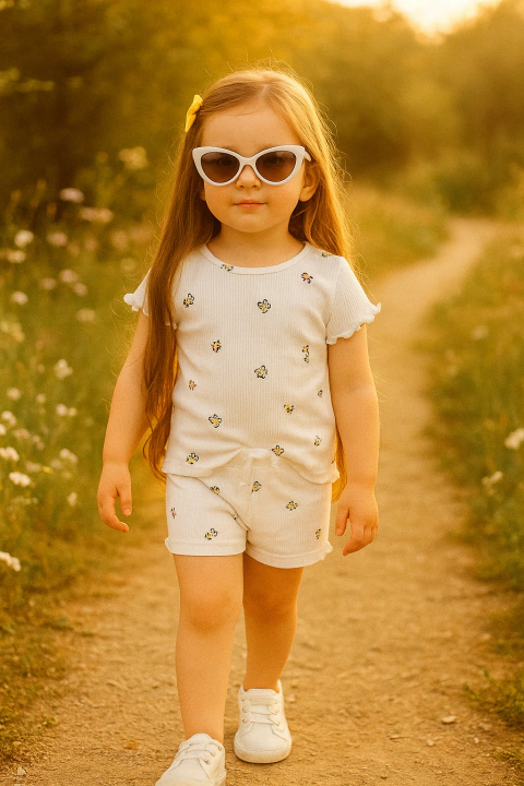 Conjunto florcitas natural