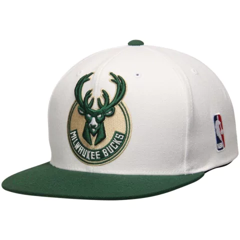 BONÉ SNAPBACK - NBA -  Milwaukee Bucks Verde e branco
