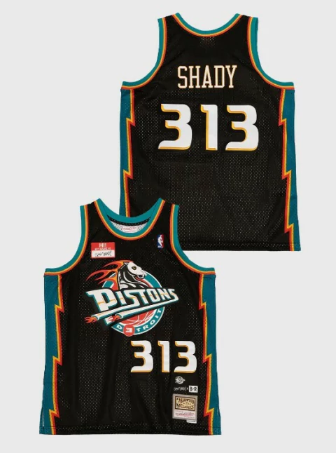 Regata - Mitchell & Ness - Detroit Pistons - Slim Shady #313 Eminem