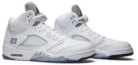 Tênis Air Jordan 5 Retro 'Metallic White' 2015