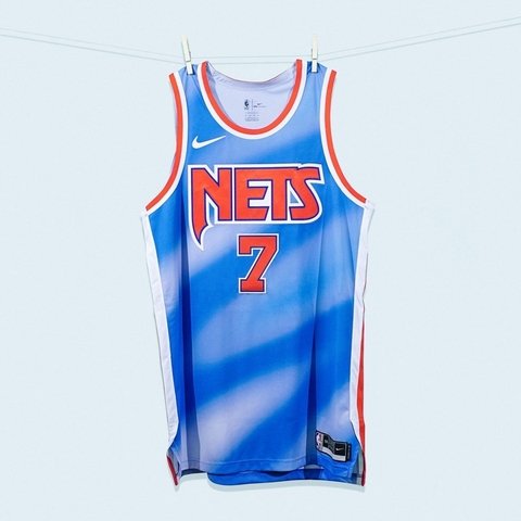 Jersey NBA - Nike - ICON EDITION AUTHENTIC - Nets - City Edition 20/21 - Durant #7 Azul