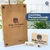 Kit Carimbo Personalizado 10cm x 10cm + Contatos + Almofada para Sacola Kraft Tag Envelope Tecido Caixa Mdf Papel Madeira Logomarca - LP SMART