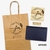 Kit Carimbo Personalizado 10cm x 10cm + Contatos + Almofada para Sacola Kraft Tag Envelope Tecido Caixa Mdf Papel Madeira Logomarca