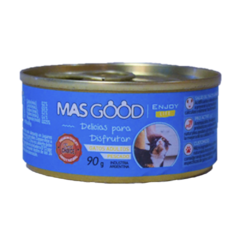 Masgood Enjoy Life Gato Sabor Pescado Todas Las Edades Alimento Humedo Lata Abre Facil 90 Gr