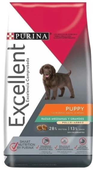 Excellent Puppy Para Cachorro De Raza Mediana Y Grandes 1kg