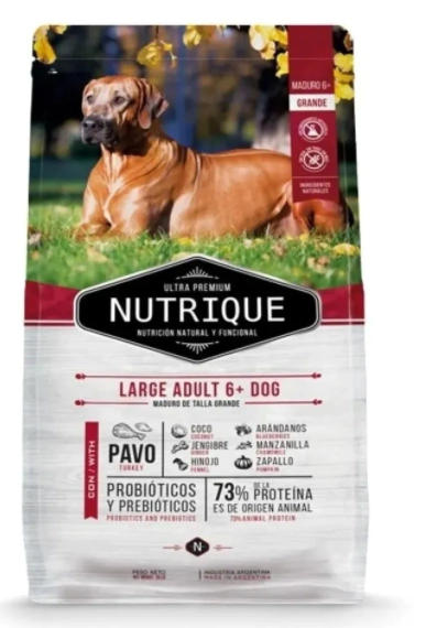 Nutrique Large Adult Dog 6+ X 3 Kg Perro Adulto Grande 6+