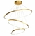 Lustre Pendente CAROLINA Arcos Dourado - LED 100W