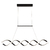 Lustre Pendente LED espiral 92cm LP203 - comprar online
