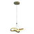 Pendente Moderno LED 35cm Dourado LP023