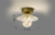 Luminária de teto dourada de vidro - comprar online