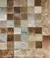 Tapete de Couro 250x300cm Dourado Mesclado Quadriculado