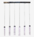 Pendente de Led Integrado SHINE - Altura Ajustável - LED 42W - 6 Tubos - comprar online