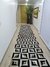 Tapete Couro Woods Gramado Sob Medida Brooklyn (30x30) Creme/Preto - comprar online
