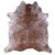 Tapete Pele Bovina 2,4m Saltpepper Marrom