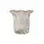 Vaso de Cristal Murano Transparente/ Ouro 14cm - Selena - Woods Gramado - Casa e Decoração