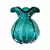Vaso Trouxinha em Cristal Murano - 16cm Verde esmeralda - comprar online