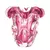 Vaso de Cristal Murano Rosa 14cm - Braga - Woods Gramado - Casa e Decoração