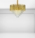 Lustre Pendente de Cristal NEW REIGN Dourado Champagne