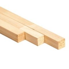 VARILLAS DE PINO CUADRADA Y RECTANGULAR x1mt