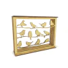 CUADRO TRIPTICO PAJAROS - 746