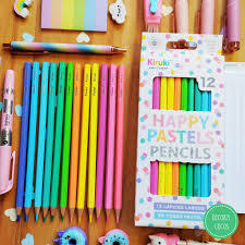 LAPICES DE COLORES PASTEL KIRUKI X12U - comprar online