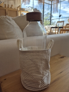 Botella PINAMAR con bolsa de tela