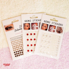 Plancha autoadhesivas strass, gemas para cara y cuerpo⁣