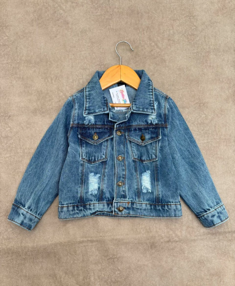 Campera Jeans Roturas