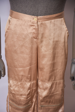 (36) Calça y2k dourada - 3 brechó