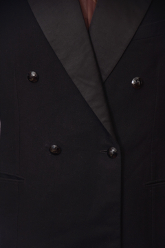 (G) Casaco vintage preto