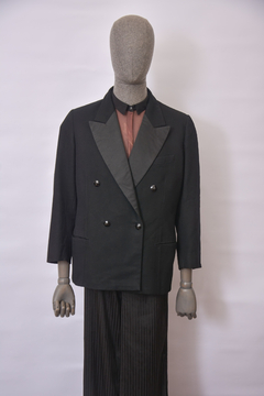 (G) Casaco vintage preto