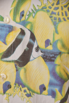 (M) Camisa peixes - 3 brechó