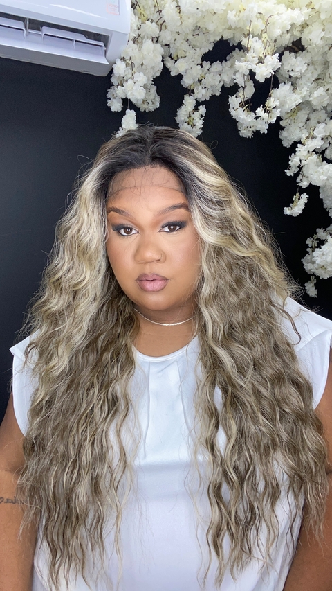 Lace Front Bella - Loiro acinzentado