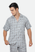 PIJAMA MASCULINO XADREZ CINZA