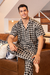 PIJAMA MASCULINO XADREZ PRETO - L’Vie Brasil 