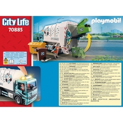 PLAYMOBIL CAMION DE RECICLAJE/BASURA CON LUCES 70885