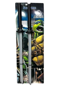 ESPADAS KATANAS x2 TORTUGAS NINJAS LEONARDO