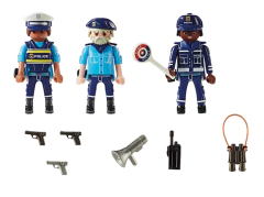 PLAYMOBIL - SET FIGURAS POLICIA x3 - comprar online