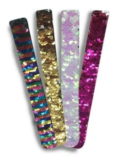 PULSERA SLAP REVERSIBLE LENTEJUELAS