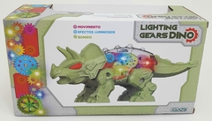 TRICERATOPS CON ENGRANAJES LUZ Y SONIDO - tienda online