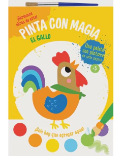 LIBRO PINTA CON MAGIA! CON PALETA DE PINTURA - Juguetería Aladino