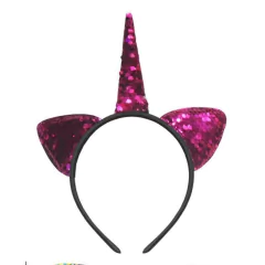 VINCHA UNICORNIO LENTEJUELA/GLITTERS