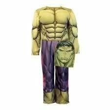 HULK DISFRAZ CON MUSCULOS TALLE 2 - comprar online