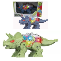 TRICERATOPS CON ENGRANAJES LUZ Y SONIDO