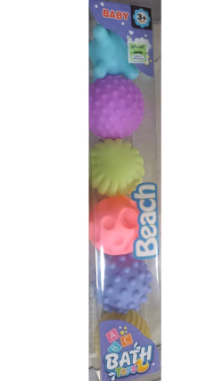 PELOTAS TEXTURADAS SURTIDAS x6 BABY CLUB - comprar online