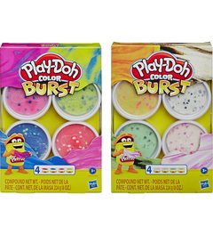 PLAY DOH - MASA COLOR BURST x4