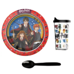 SET PLATO VASO Y CUCHARA HARRY POTTER - comprar online