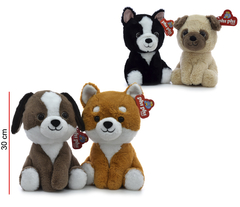PERRO DE PELUCHE SENTADO 30 CM