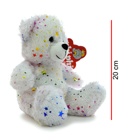 OSO SENTADO CON ESTRELLAS BRILLOSAS 20 CM - comprar online