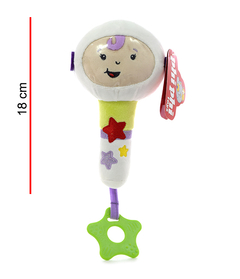SONAJERO CON MORDILLO ASTRONAUTA 18 CM
